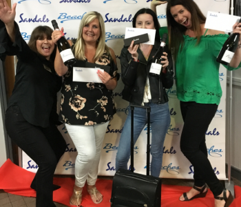Sandals on tour nights 1